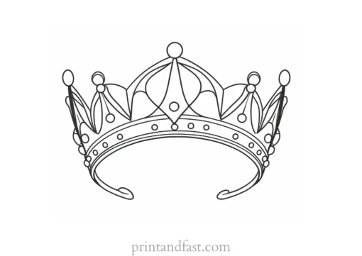 crown coloring page princess