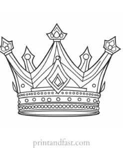 crown coloring page printable