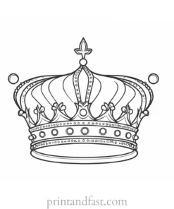 crown coloring page royal