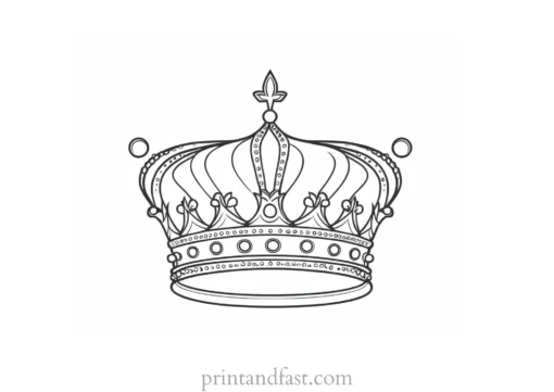 crown coloring page royal