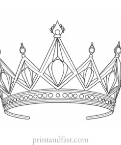 crown coloring page tiara