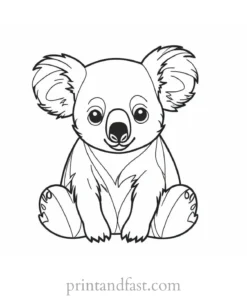 cute Koala Coloring Page