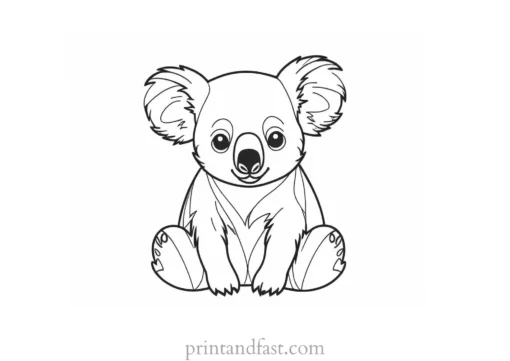 cute Koala Coloring Page