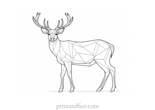 deer coloring page animal