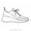 easy shoe coloring page