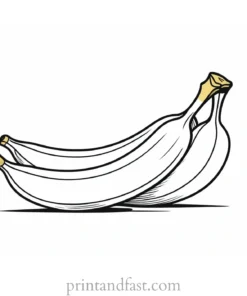 educational banana coloring page