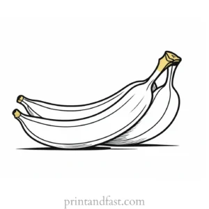 educational banana coloring page