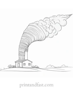 educational tornado coloring page