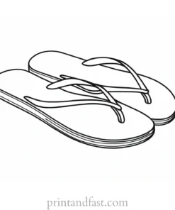 flip flop coloring page