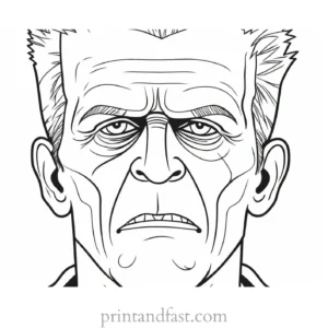 frankenstein coloring page downloadable