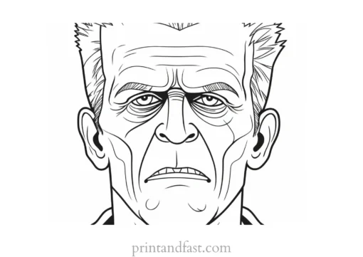 frankenstein coloring page downloadable