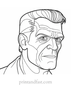 frankenstein coloring page high quality