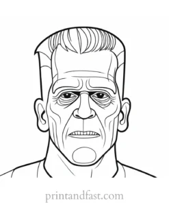 frankenstein coloring page online