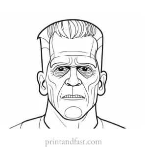 frankenstein coloring page online