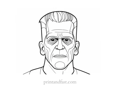 frankenstein coloring page online