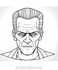 frankenstein coloring page printable