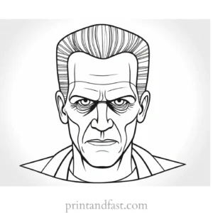 frankenstein coloring page printable