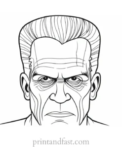 frankenstein coloring page unique