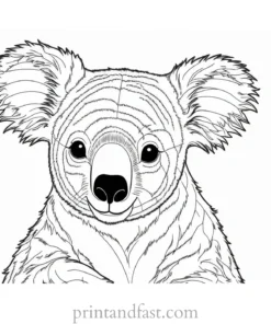 free Koala Coloring Page