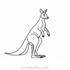 free kangaroo coloring page