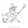 halloween Witch Coloring Page