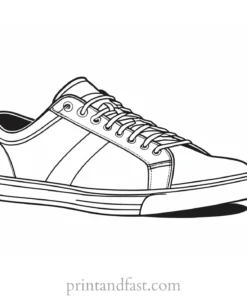 hipster shoe coloring page