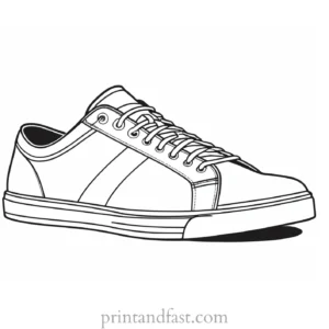 hipster shoe coloring page