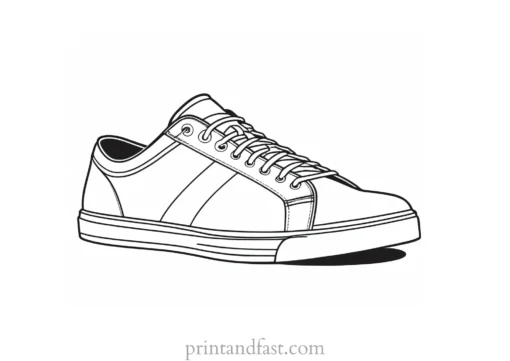 hipster shoe coloring page