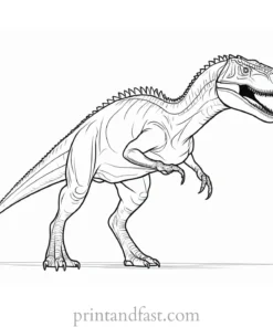 indominus rex coloring page body