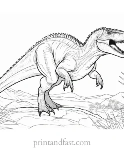 indominus rex coloring page detailed