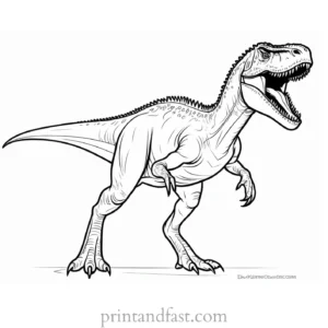 indominus rex coloring page dino