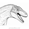 indominus rex coloring page head