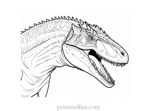 indominus rex coloring page head