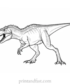 indominus rex coloring page online