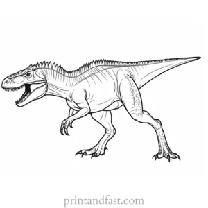 indominus rex coloring page online