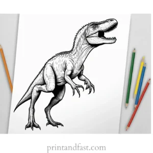 indominus rex coloring page realistic