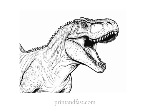 indominus rex coloring page roaring