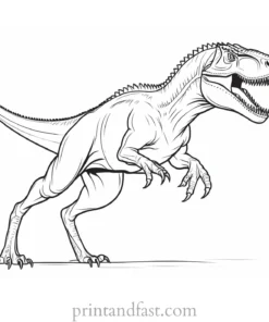 indominus rex coloring page running