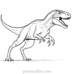 indominus rex coloring page running