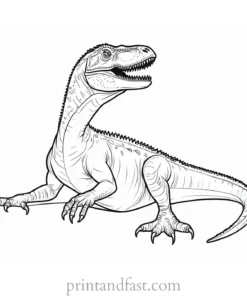 indominus rex coloring page sitting