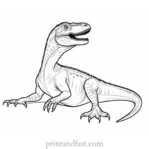 indominus rex coloring page sitting