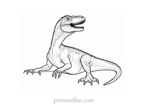 indominus rex coloring page sitting