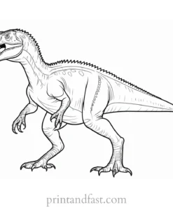 indominus rex coloring page standing