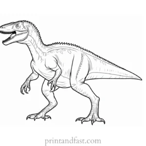 indominus rex coloring page standing