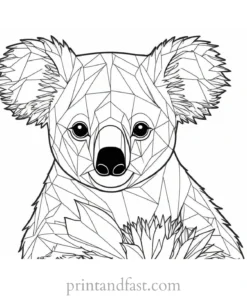 interactive Koala Coloring Page