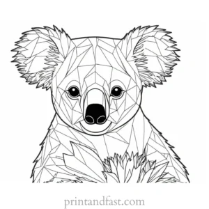 interactive Koala Coloring Page