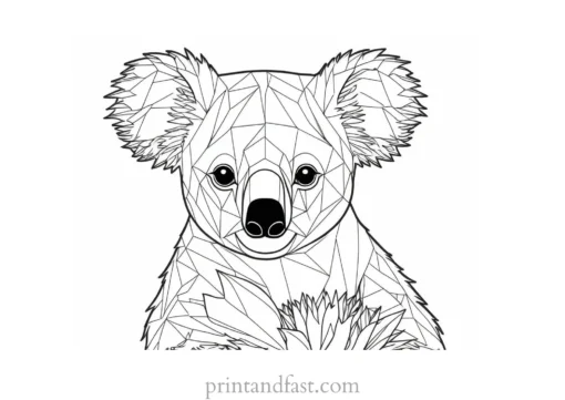 interactive Koala Coloring Page