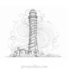 intricate tornado coloring page