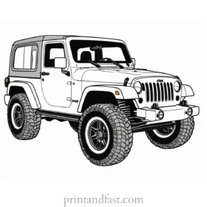 jeep coloring page for adults