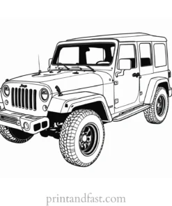 jeep coloring page free